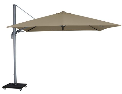 Royal Seasons Zweefparasol Recharger T² 300x300 Taupe - afbeelding 1