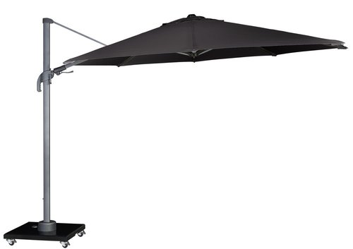 Royal Seasons Recharger zweefparasol T² antraciet - ø 350 cm - afbeelding 1