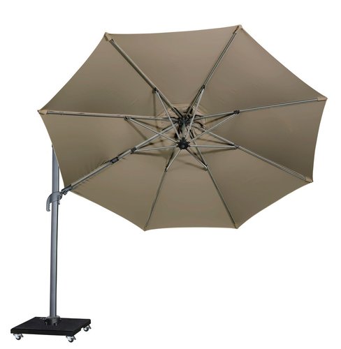 Royal Seasons Recharger zweefparasol T² taupe - ø 350 cm - afbeelding 2