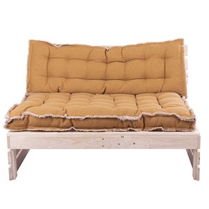 Palletkussen RAFFELED Beige - 120 x 40 x 8 cm - afbeelding 2