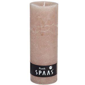 Rustieke cilinderkaars 68/190 mm 95u - beige