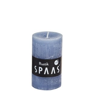 Rustieke kaars 48/80 - grijsblauw