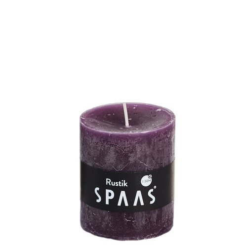 Rustieke kaars 68/80 - aubergine