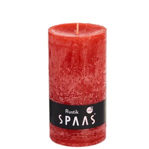 Rustieke kaars 70/130 - rood