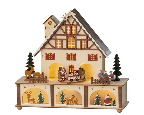 Lumineo scenery kleuren/warm wit - H 24,3 cm x L 10 cm