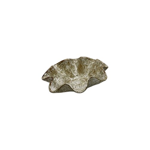 Schaal - D 35 x H 10 cm cream