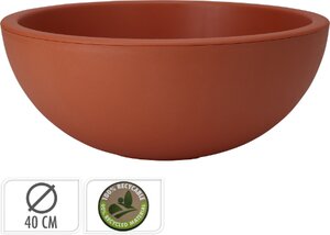 Schaal E&K terracotta donker - D 40 x H 16 cm