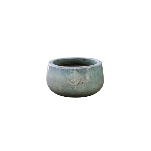 Schaal Glazuur D 27 X H 14 cm Bloesemgroen