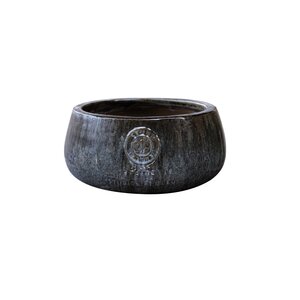 Schaal Glazuur D 35 X H 16 cm Bloesemzwart
