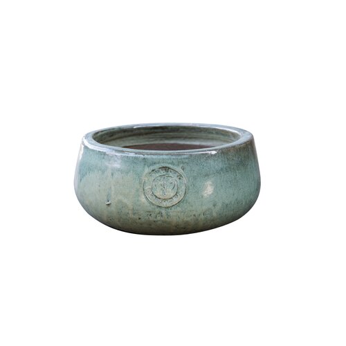 Schaal glazuur D 35 x H 16 cm blossom green