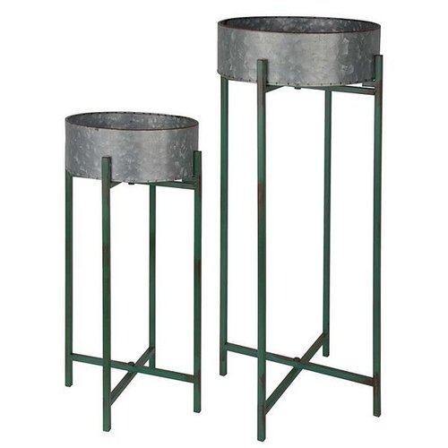 Schaal op standaard rond set/2