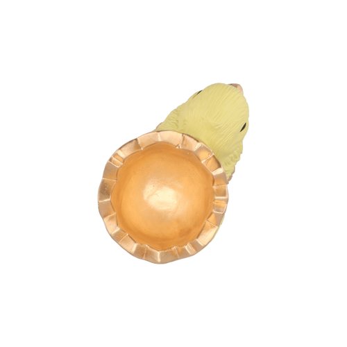 Schaal Paaskuiken geel 19x12x19cm - afbeelding 2