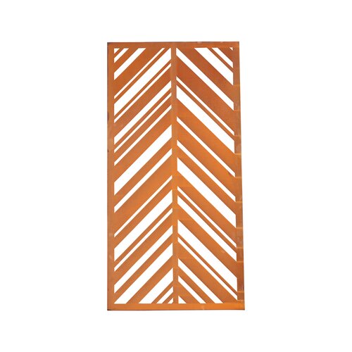 Scherm Visgraat - 90 x 180 cm Cortenstaal