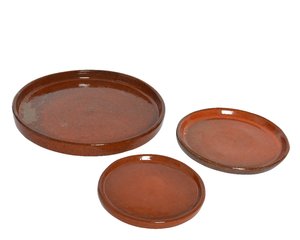 Schotel Matteo Oranje - Ø 26 x H 3,5 cm - afbeelding 2