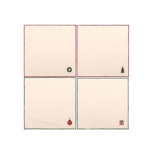 Servetten - L43xB43cm 4 stuks - afbeelding 2