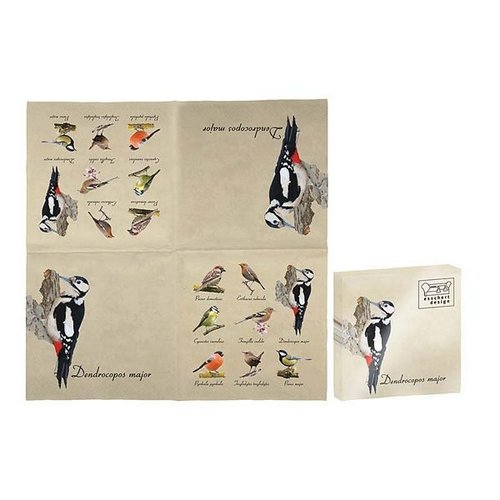 Servetten vogels 33x33cm