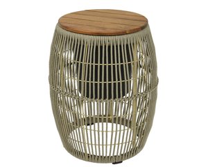 Seville Bijzet tuintafel Beige - Ø 40 x H 49 cm - afbeelding 1