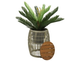 Seville Bijzet tuintafel Beige - Ø 40 x H 49 cm - afbeelding 3