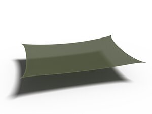 Shade sail rectangle 400x300 Olive