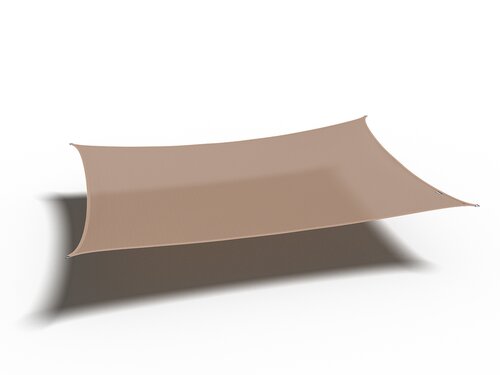 Platinum Shade sail rectangle 400x300 Sand - afbeelding 1