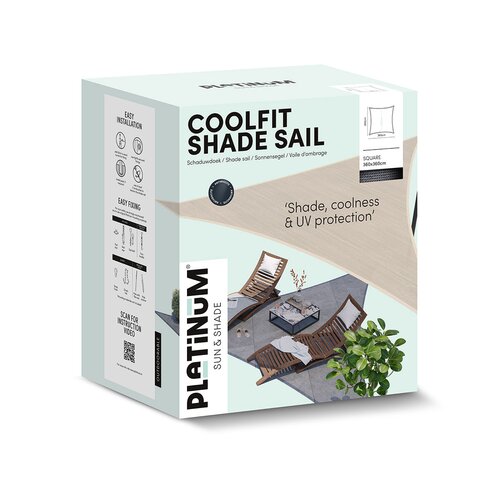 Platinum Shade sail square 360x360 Anthracite - afbeelding 9