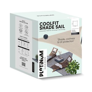 Platinum Shade sail square 500x500 Anthracite - afbeelding 8
