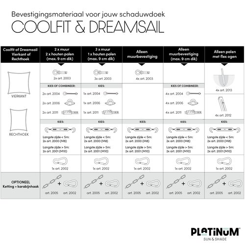 Platinum Shade sail triangle 400x400x400 Grey - afbeelding 6