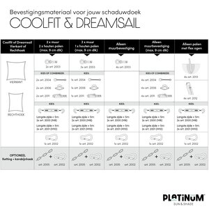 Platinum Shade sail triangle 400x400x400 Grey - afbeelding 6