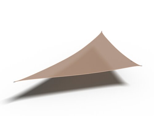 Platinum Shade sail triangle 90° 570x400x400 Sand - afbeelding 1