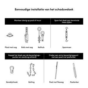 Platinum Shade sail triangle 90° 570x400x400 Sand - afbeelding 6