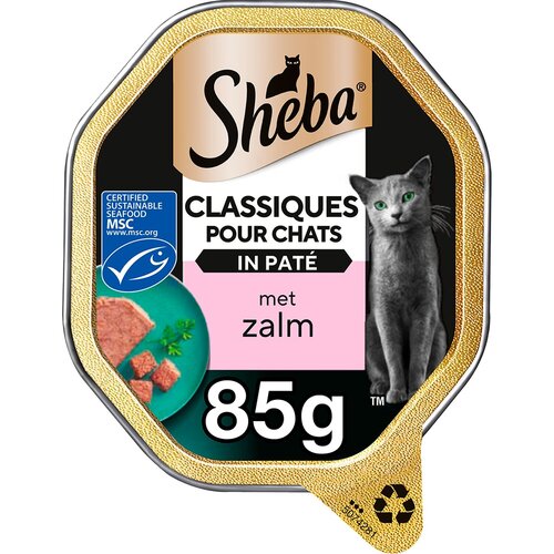 Sheba Classic Pate Zalm - 85gr - afbeelding 2