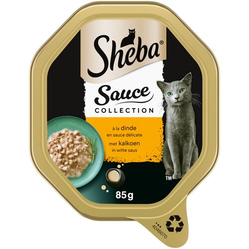 Sheba Sauce Collection Kalkoen in Witte Saus - 85gr