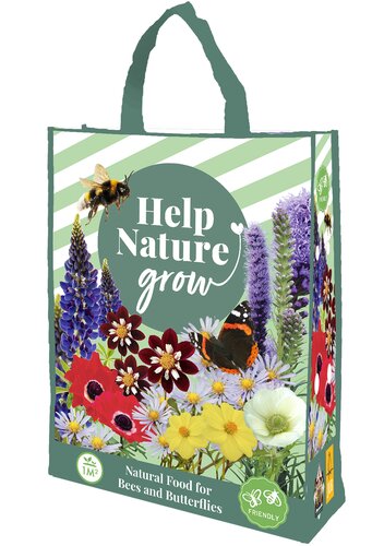 Shop bag bees & butterflies - hng 25st