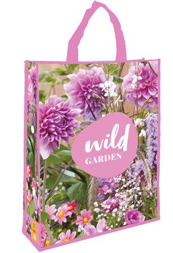 Shopping bag wild garden pink 30st