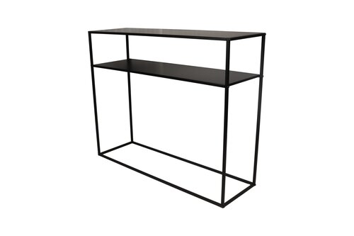 Sidetable B 100 x D 30 x H 80 cm metaal black