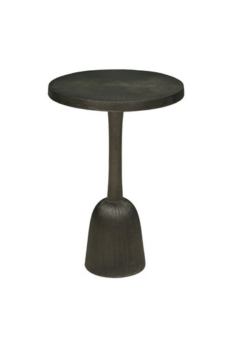Sidetable Nikkel antique D38x56,5cm