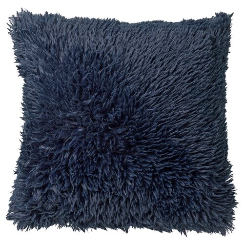 Sierkussen Fluffy - 45x45cm Donkerblauw - afbeelding 1