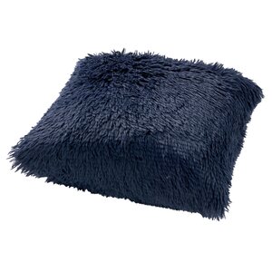 Sierkussen Fluffy - 45x45cm Donkerblauw - afbeelding 2