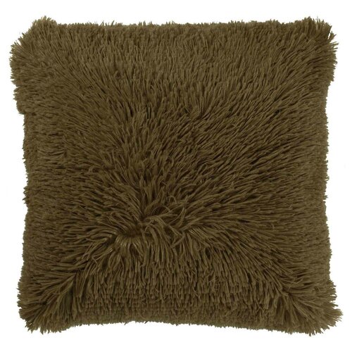 Sierkussen Fluffy - 45x45cm Legergroen