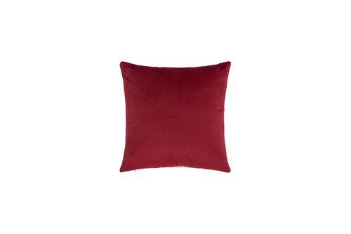 Sierkussen jacquard kersthuisjes - L45xB45cm Rood - afbeelding 2