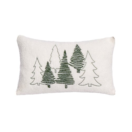Sierkussen kerstbomen - L50xB30cm