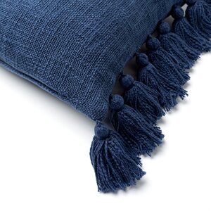Sierkussen Ruby - 45x45cm Donkerblauw - afbeelding 2
