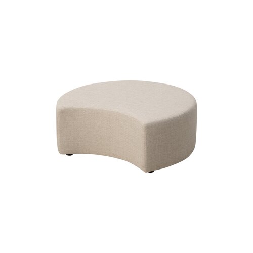 Siësta poof halve maan beige