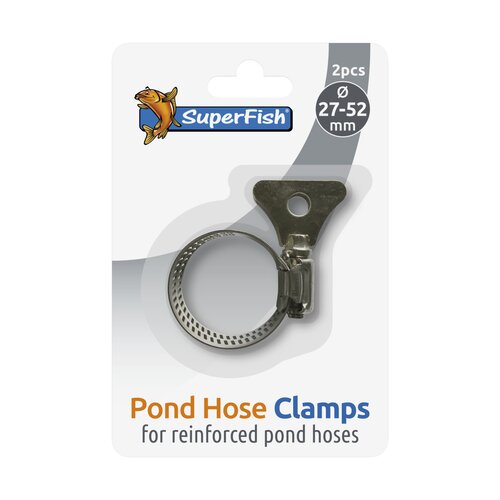 Slangklem RVS met vleugel – 27–52 mm (set van 2)