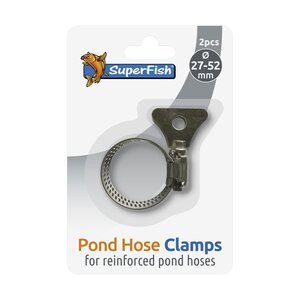 Slangklem RVS met vleugel – 27–52 mm (set van 2)