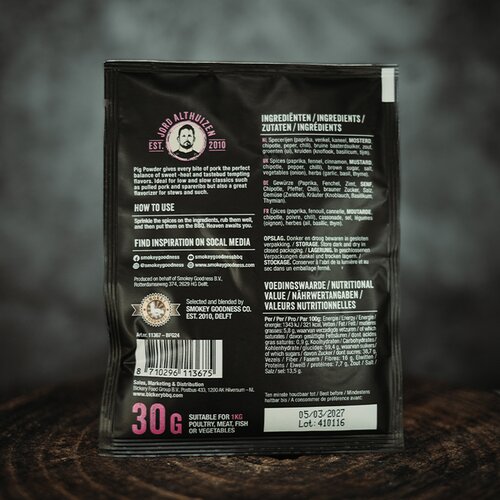 Smokey Goodness PIG Powder BBQ Rub 30g - afbeelding 2