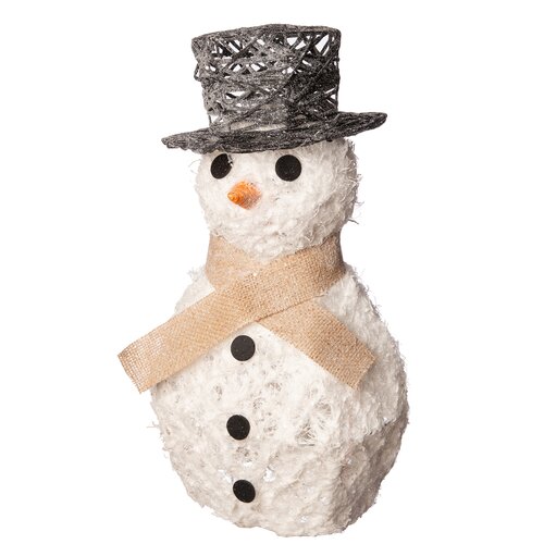 Sneeuwpop jute/katoen 20l 40cm ww