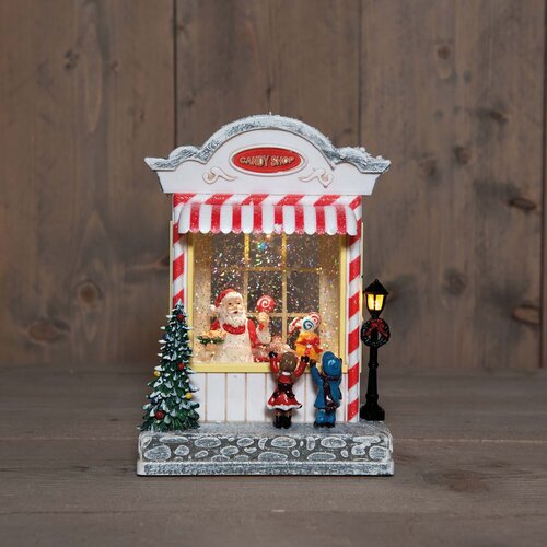 Snoepwinkel led 18x13x22cm wit