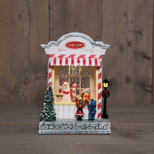 Snoepwinkel led 18x13x22cm wit - afbeelding 3