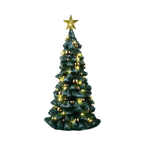 SNOWY CHRISTMAS TREE, CLEAR LIGHT, B/O (4.5V)